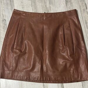 Vince Leather Skirt Size 2